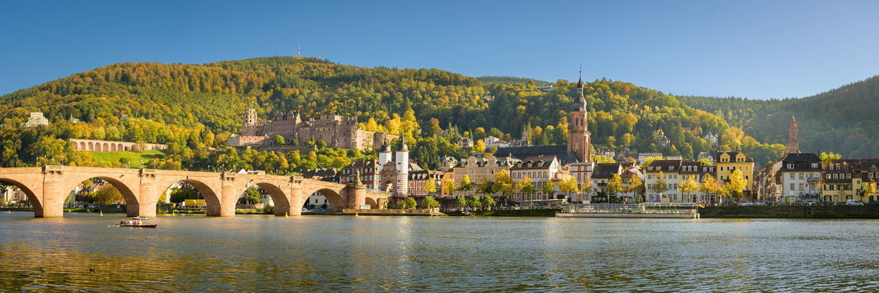 Panoramic View of the beautiful City Heidelberg, Germany