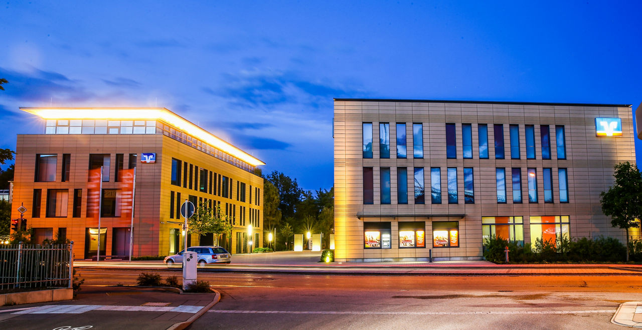 Bank Gebäude von außen