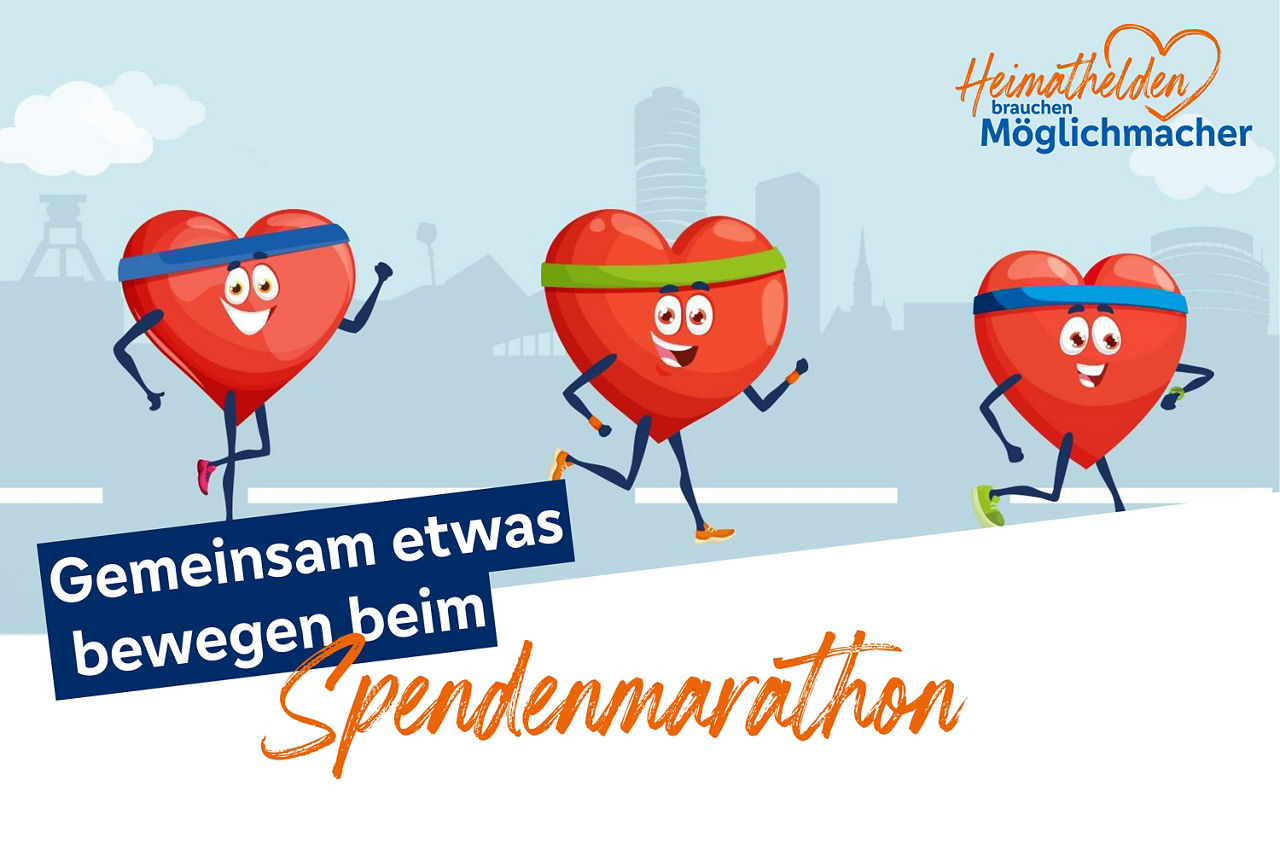 Zwei Feuerwehrleute zeigen, dass sie Heimathelden sind.