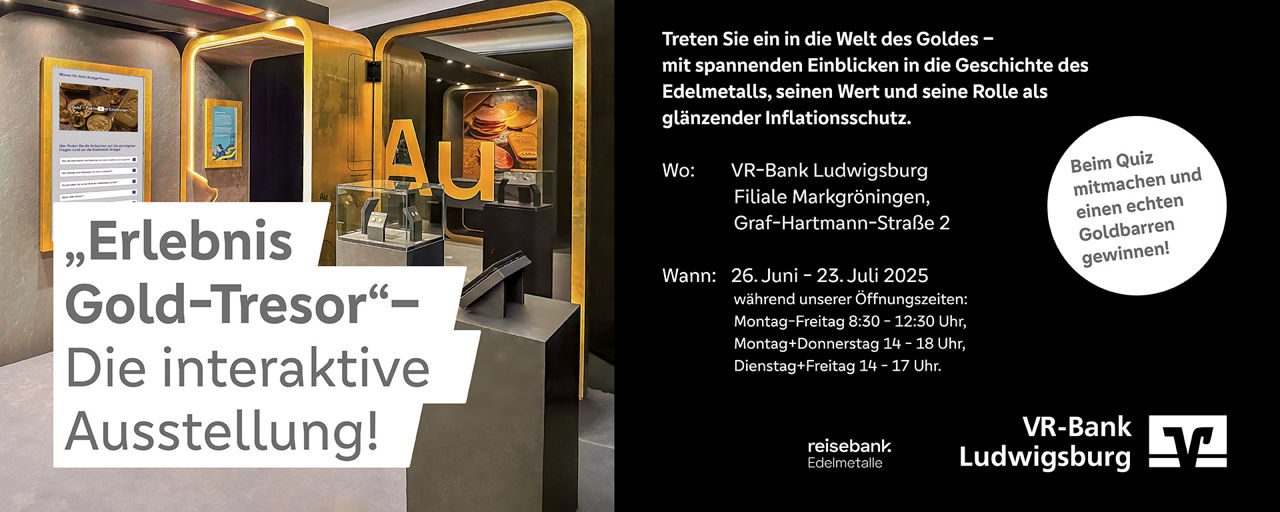 Erlebnis "Goldtresor" EInladungsschreiben der VR-Bank