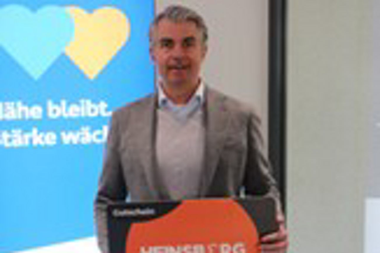 Dirk Cormann, Sprecher des Vorstands der Volksbank Heinsberg eG, freut sich über mehr als 290.000 Euro zusätzlicher Kaufkraft