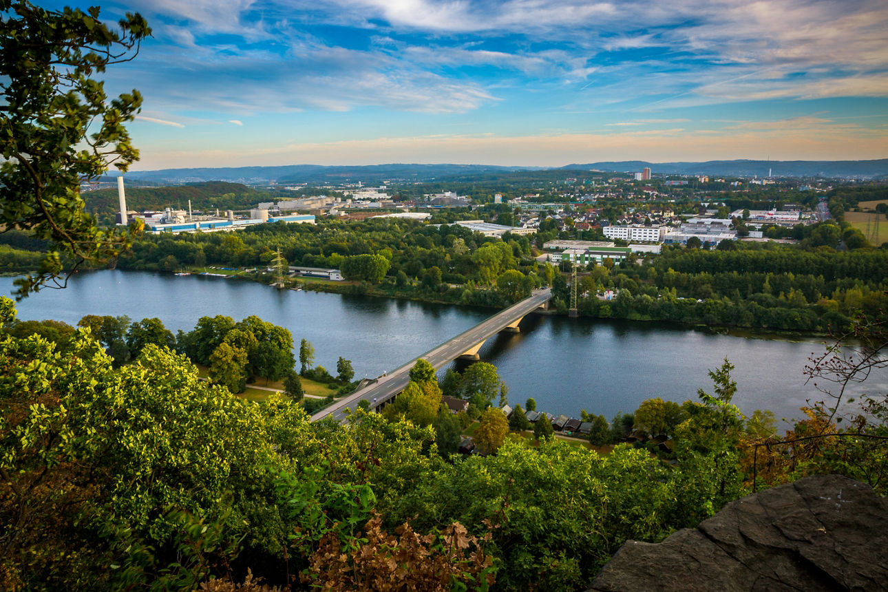 Die Skyline von Hagen