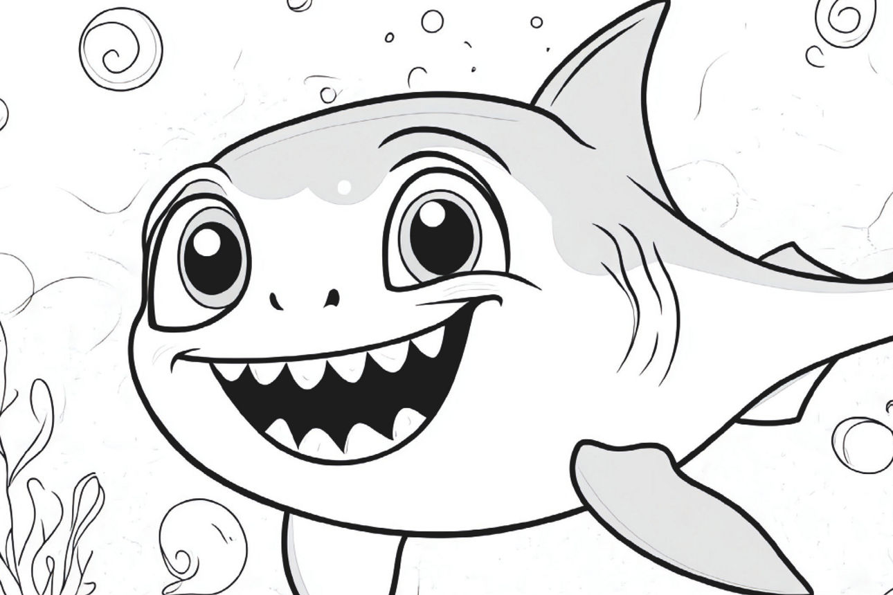 Ausmalbild Hai