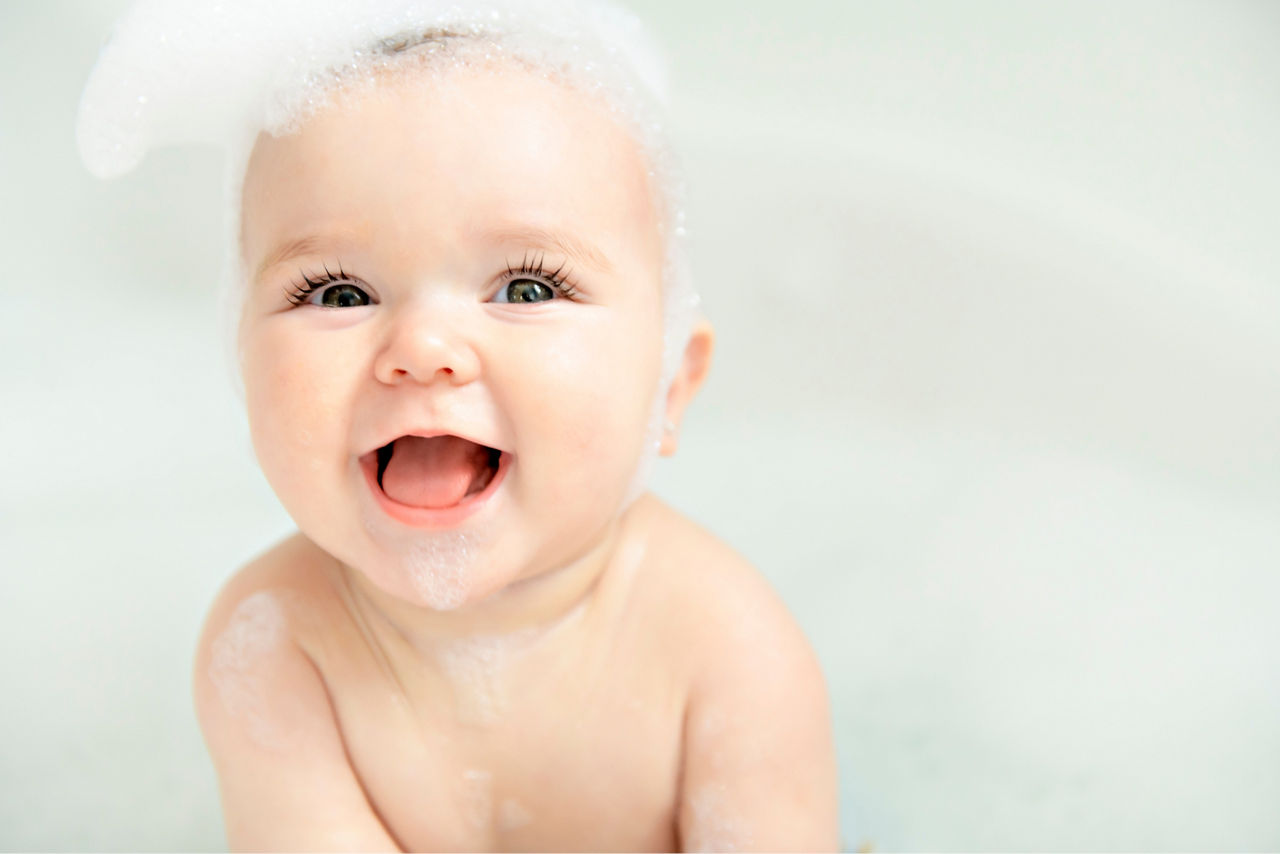 Lächelndes Baby
