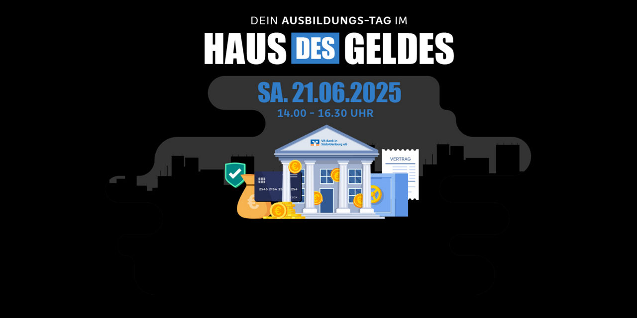 Teaser mit Schriftzug Haus des Geldes im Stil der Netflix Serie