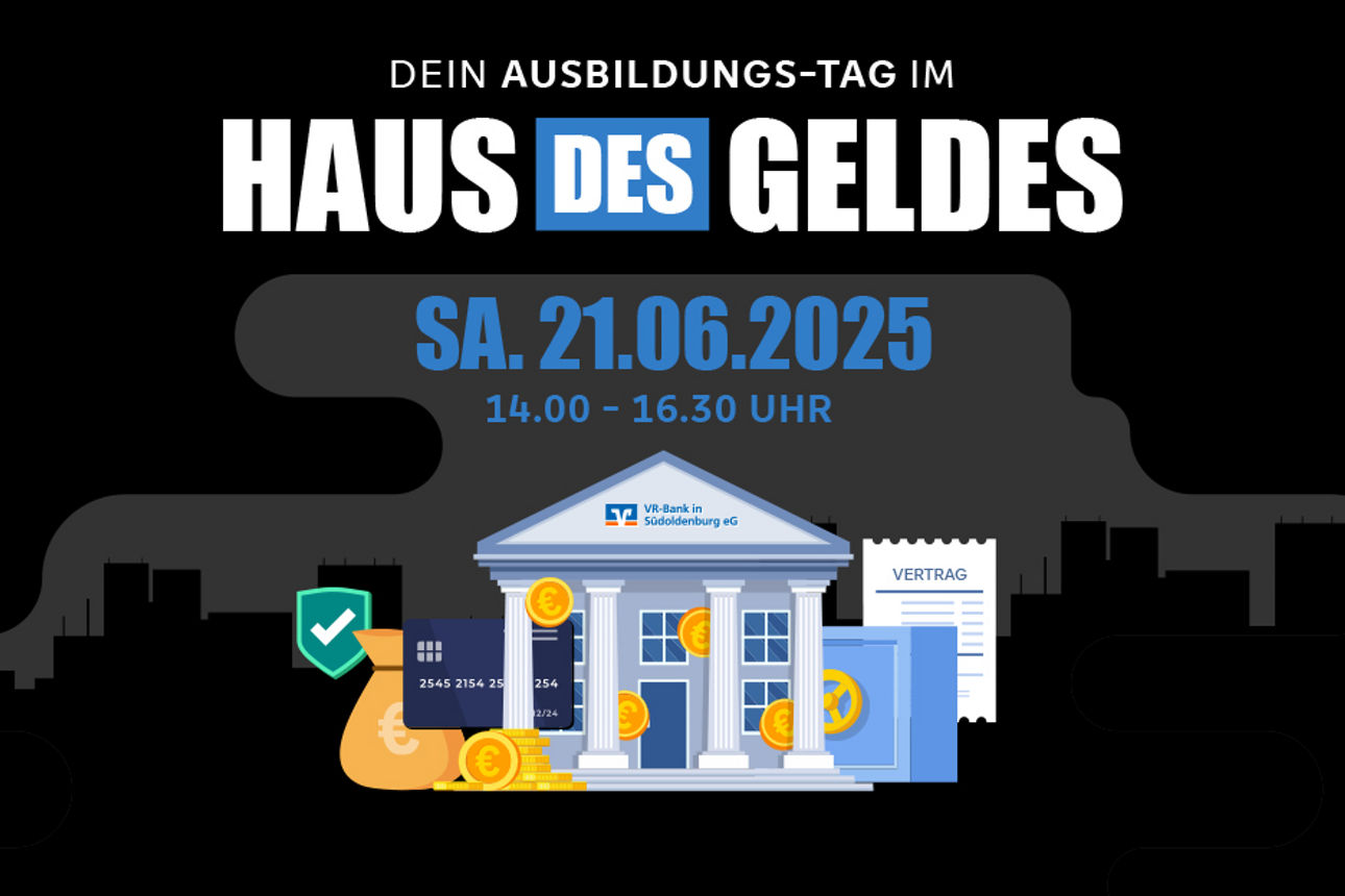 Teaser mit Schriftzug Haus des Geldes im Stil der Netflix Serie