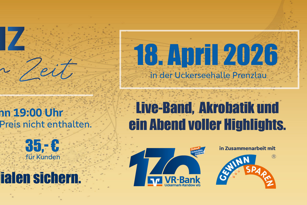Flyer zum VR-Tanz am 18.04.2026