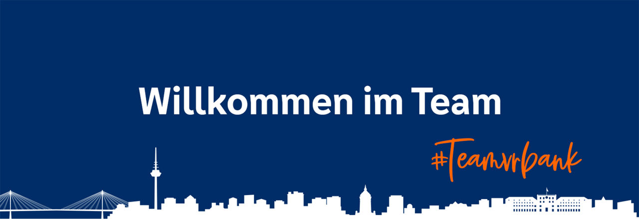 Bild mit der Aufschrift "Willkommen im Team" 