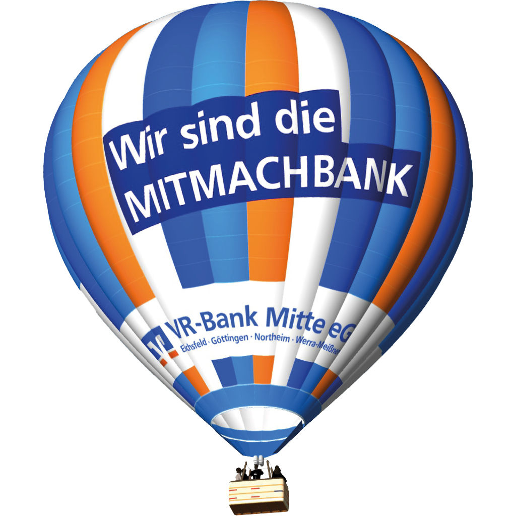 Grafik vom Heißluftballon der VR-Bank Mitte 