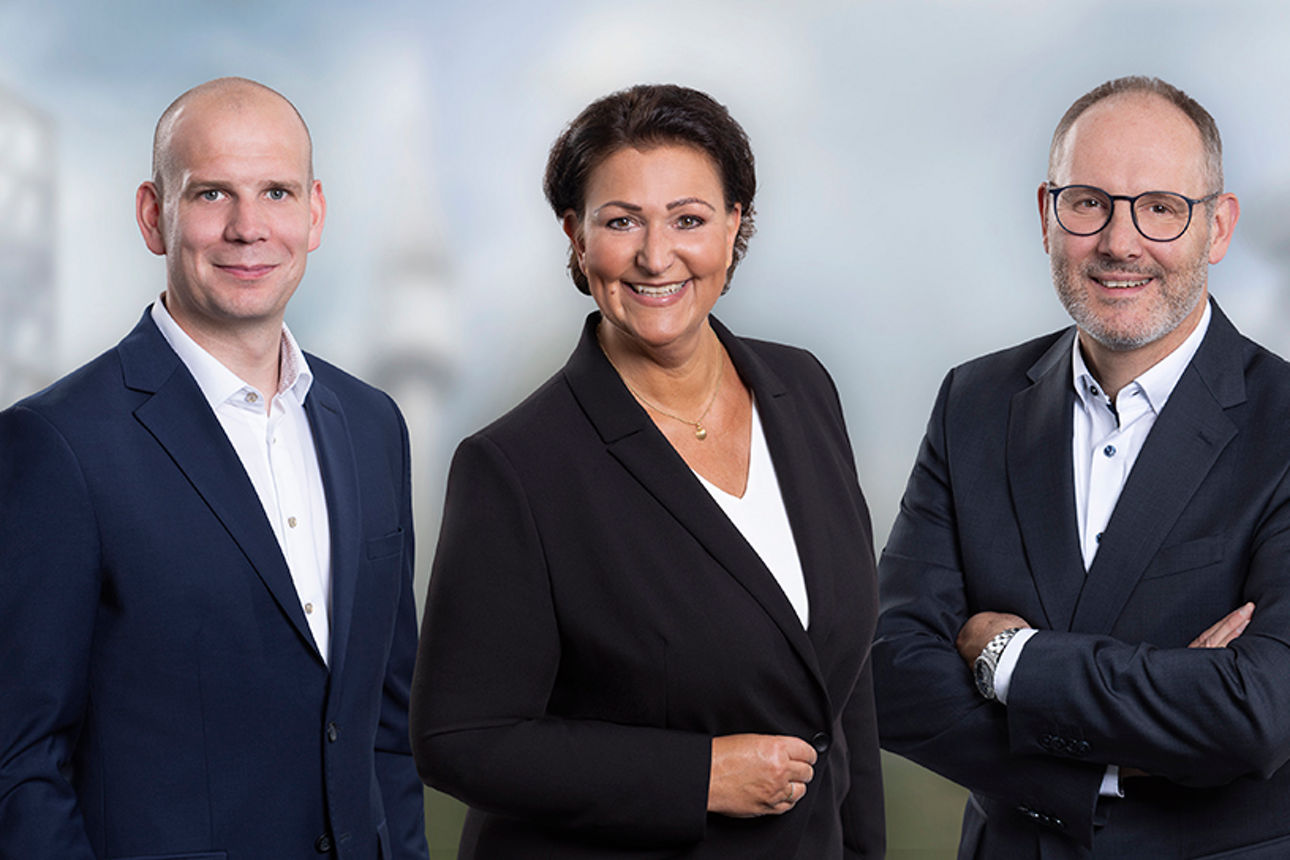 Simon Schroth, Heike Stenner und Thomas Bücker Leitung Mittelstand