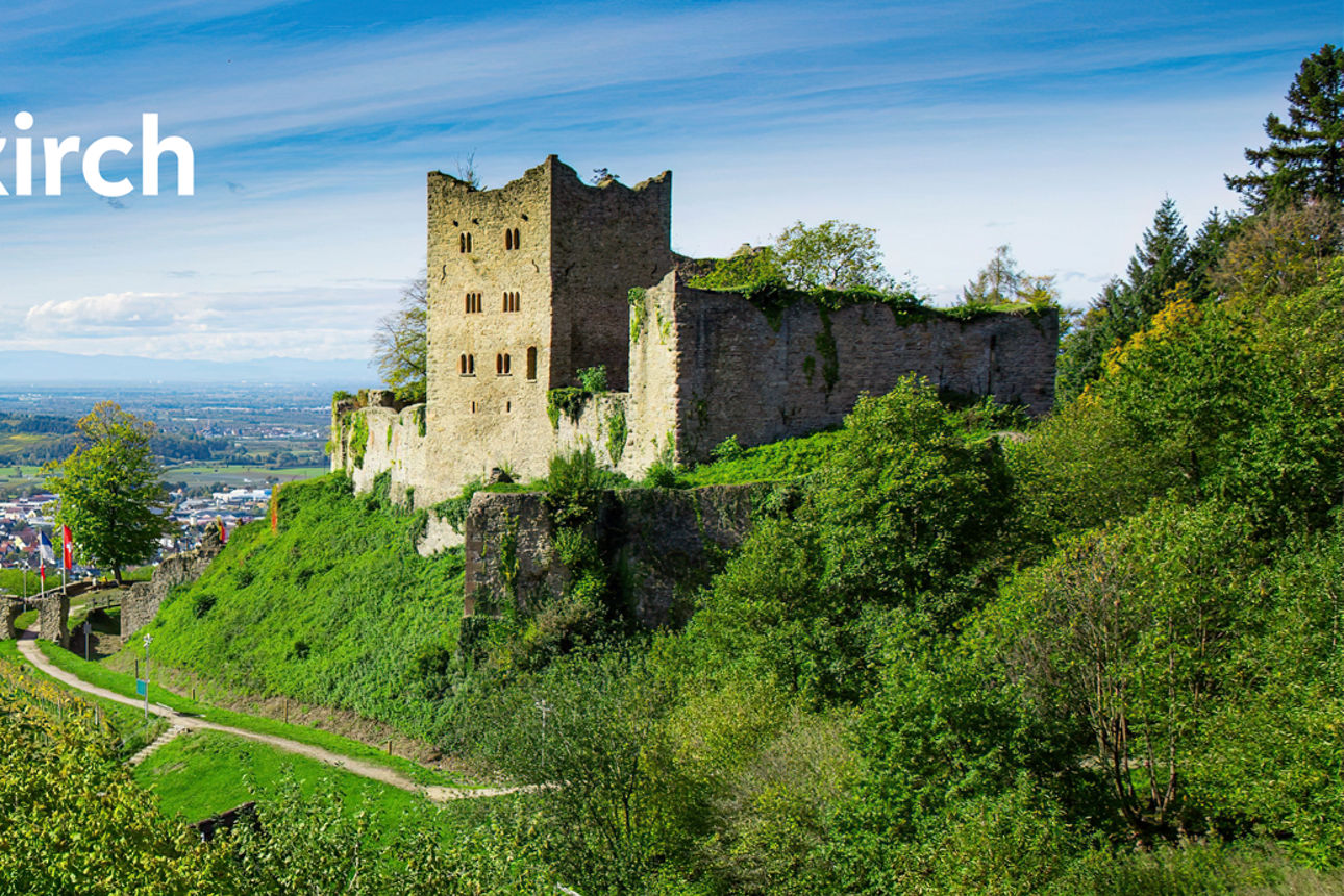Blick auf das Schloss Schauenburg in Oberkrich