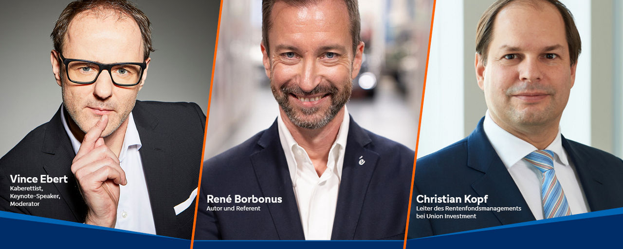 Header-Bild mit Redner zu den Veranstaltungen im Herbst: Vince Ebert, René Borbonus und Christian Kopf