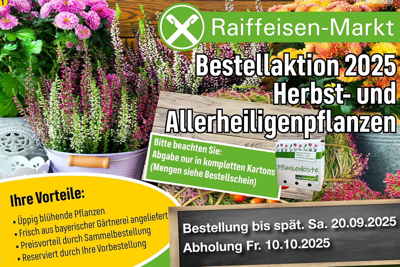 Aktueller Flyer Herbstpflanzen