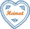 Herz mit der Aufschrift Heimat