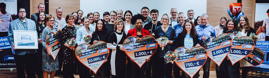 Gruppenfoto von den Herzenspreisempfängern