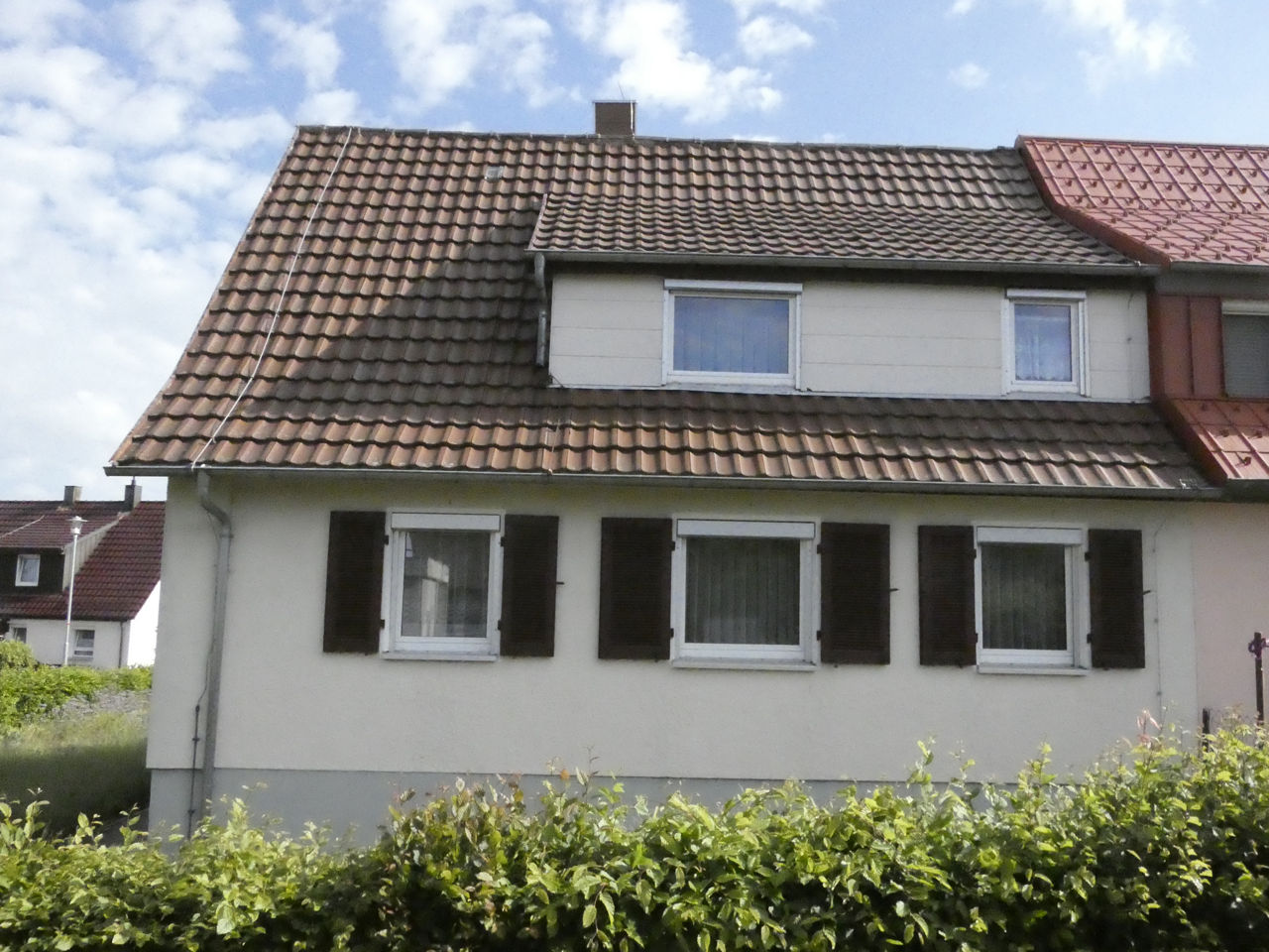 Rückseite Doppelhaushälfte