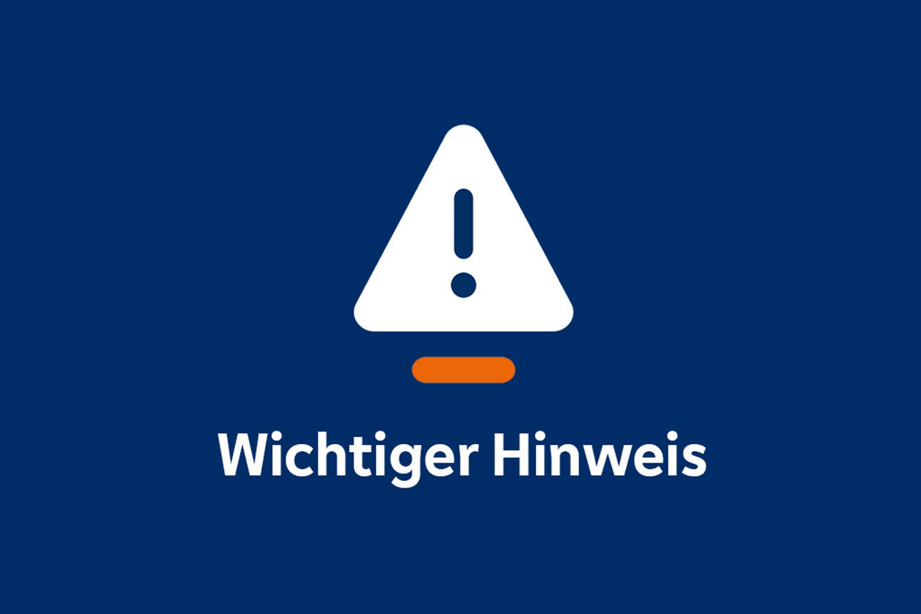 Wichtiger Hinweis