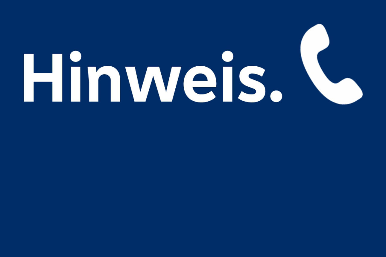 Hinweis Rufnummernstamm