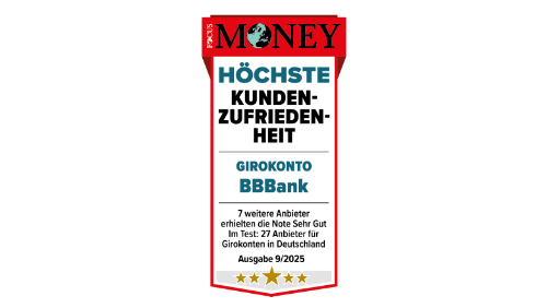 Testsiegel Focus Money höchste Kundenzufriedenheit