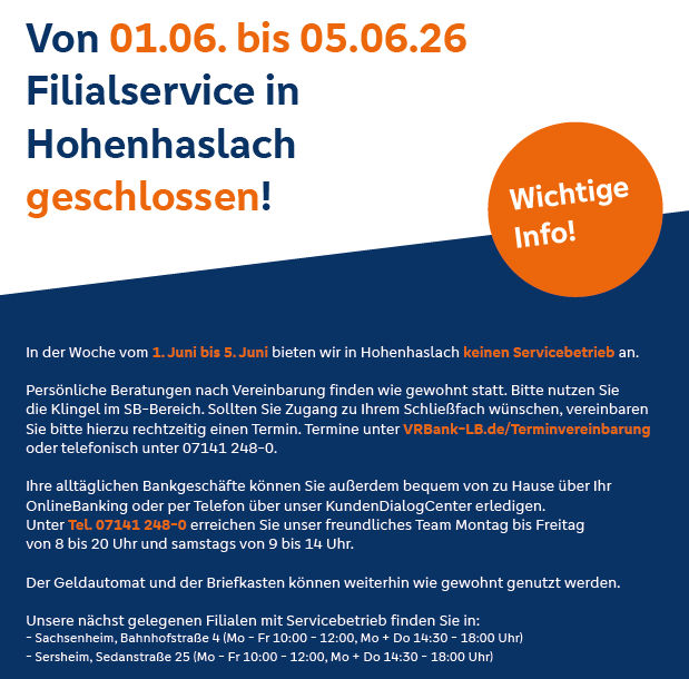 Bild der Filiale Hohenhaslach