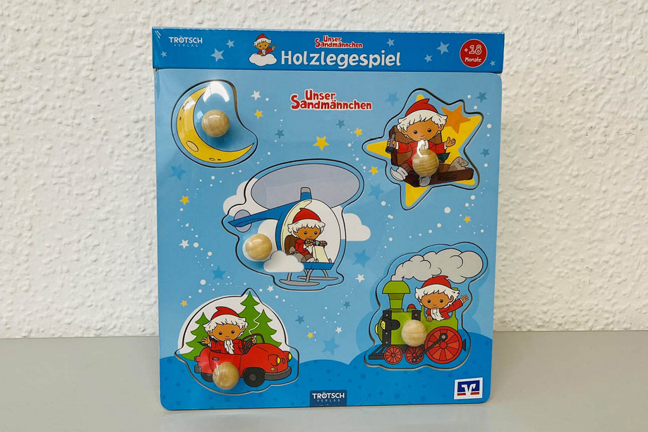 Holzlegespiel Sandmännchen