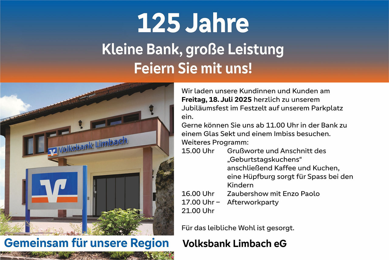 125 Jahre Volksbank Limbach eG
