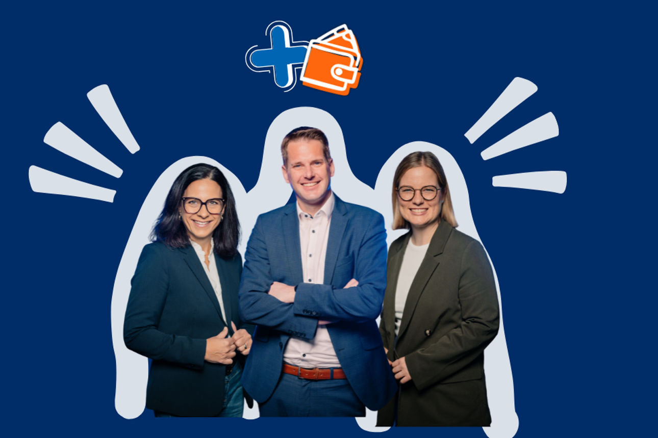 Drei Kollegen der Volksbank Visbek eG