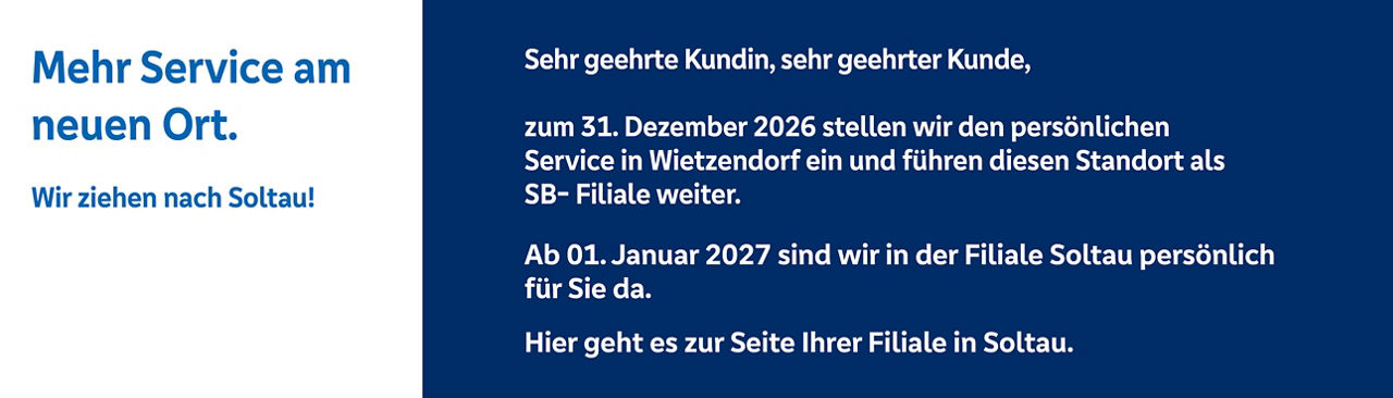 Mehr Service am neuen Ort - wir ziehen nach Soltau!