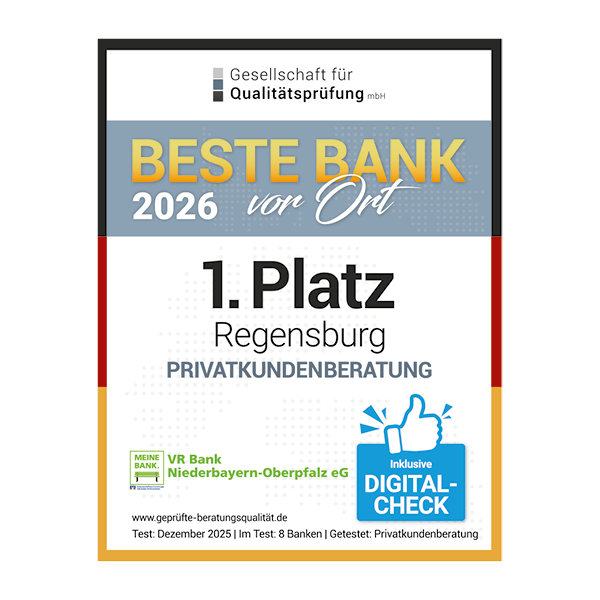 GFQ Siegel - beste Privatkundenberatung in Regensburg