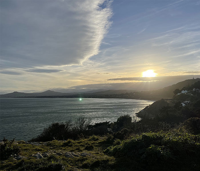 Blick aufs Meer von Howth