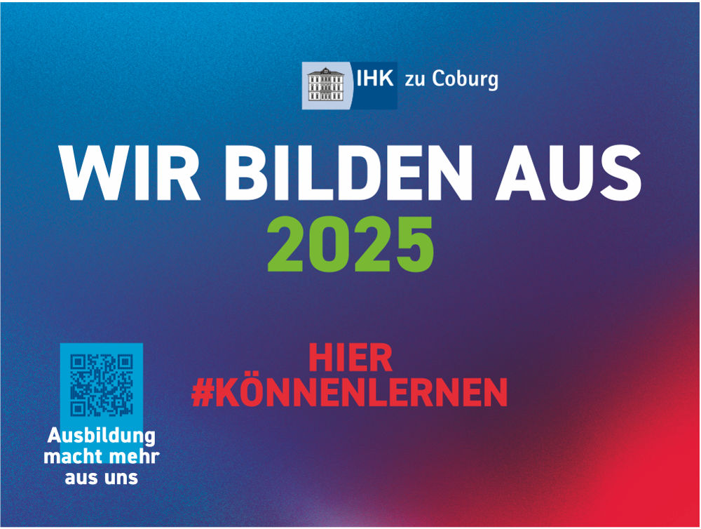 Siegel "Wir bilden aus" der Industrie- und Handelskammer zu Coburg