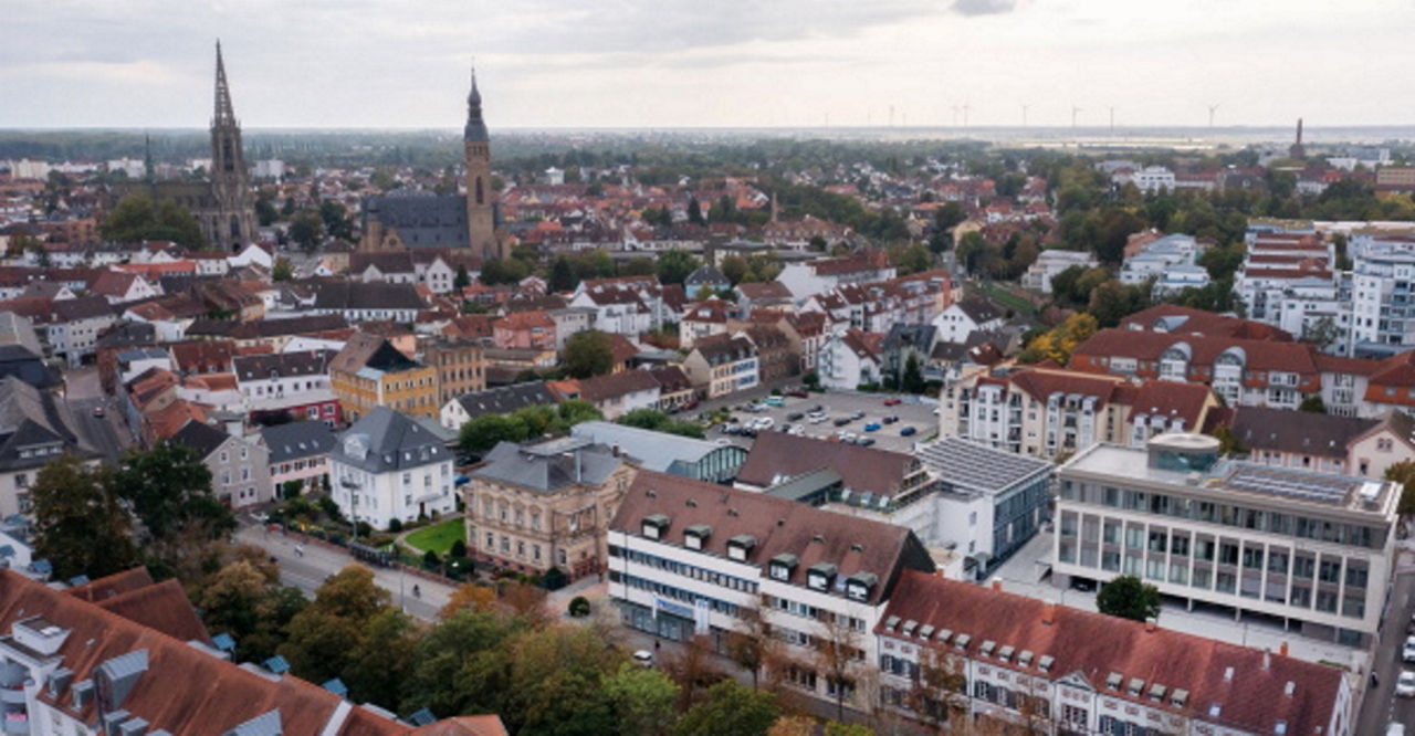 Luftaufnahme von Speyer