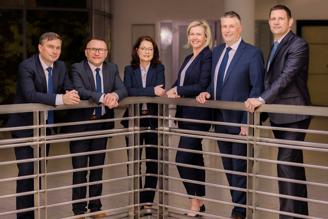 Gruppe der Individualkundenberater:innen der Volksbank Thüringen Mitte
