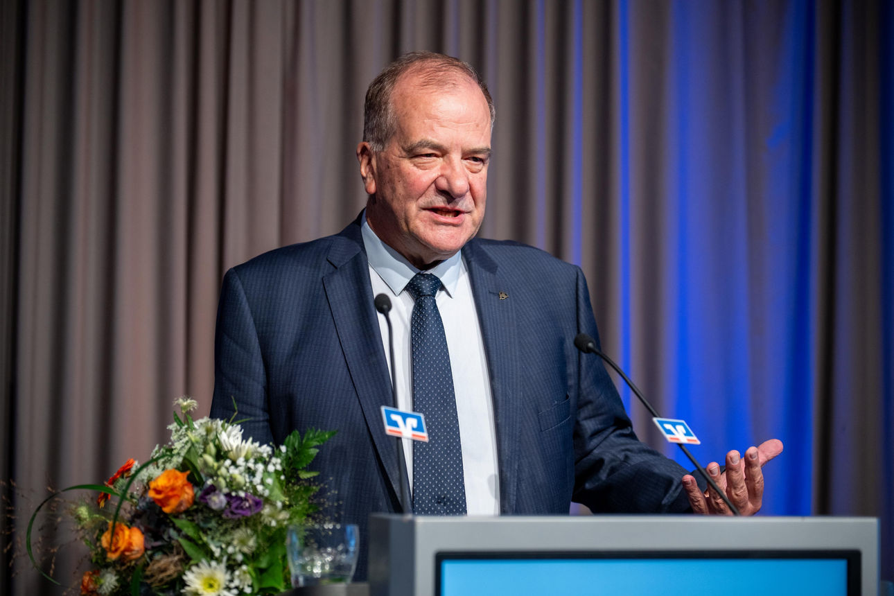 Dankesworte zu seinem Sonderpreis von Prof. Dr. Thomas Gischke, Aufsichtsratsvorsitzender der Volksbank Pirna eG