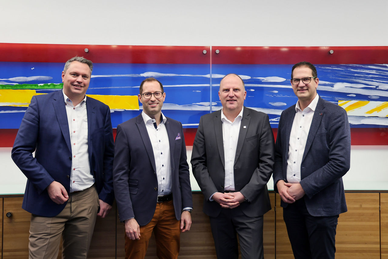 Alexander Jacobs, Michael Gießelbau, Holger Freitag und Jens Liermann (von links nach rechts).