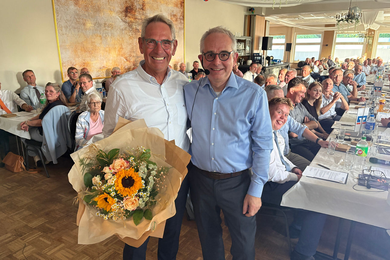 Karl-Heinz Schmidt und Christoph Wenk (Aufsichtsratsvorsitzender)