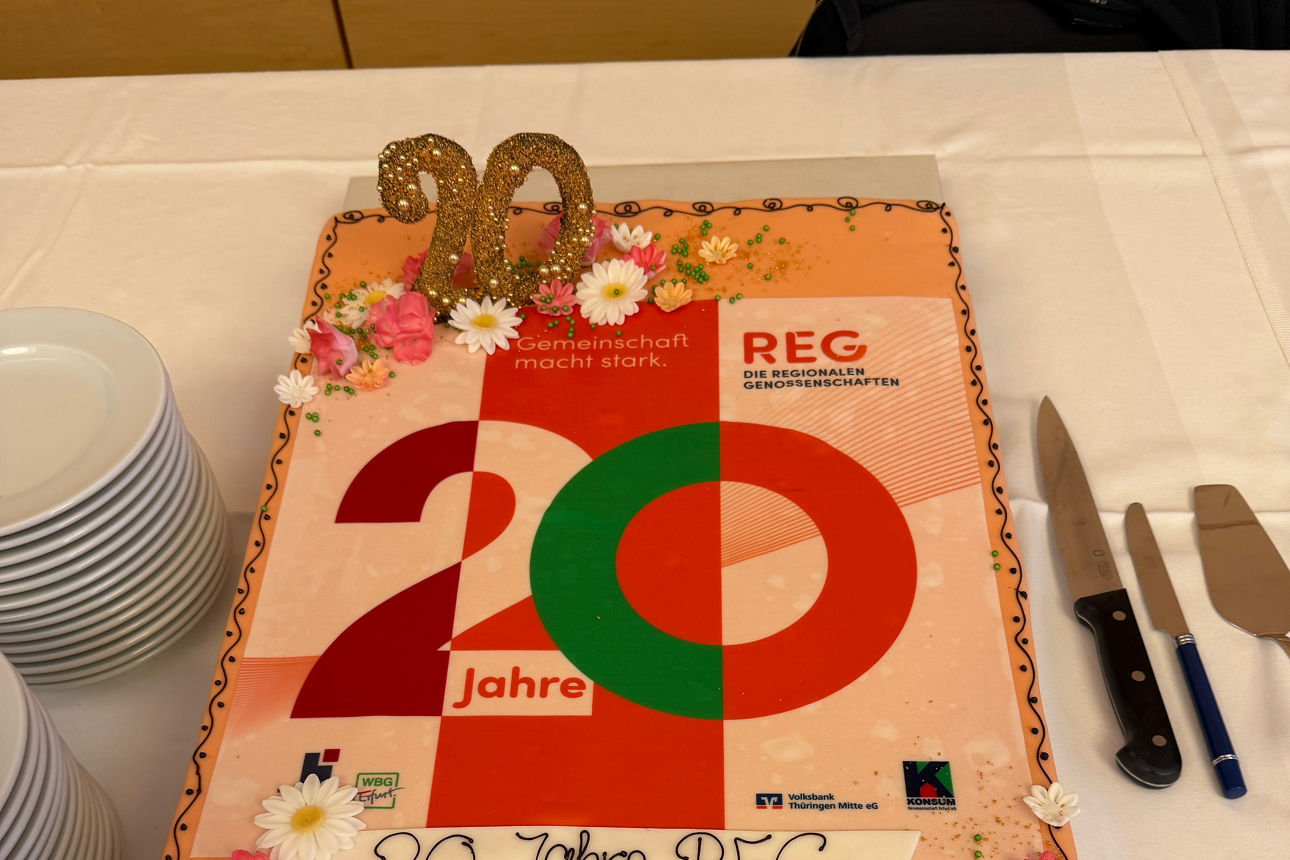 Torte zum 20-jährigen Jubiläum