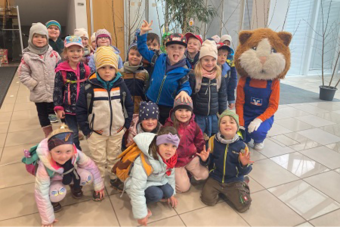 Ostereiertausch mit den Kindergärten