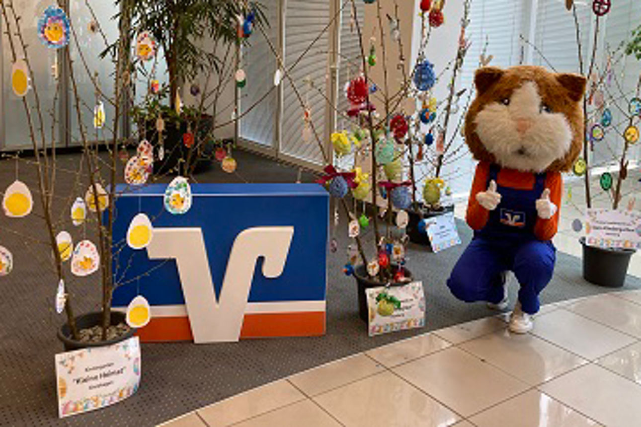 Ostereiertausch mit den Kindergärten