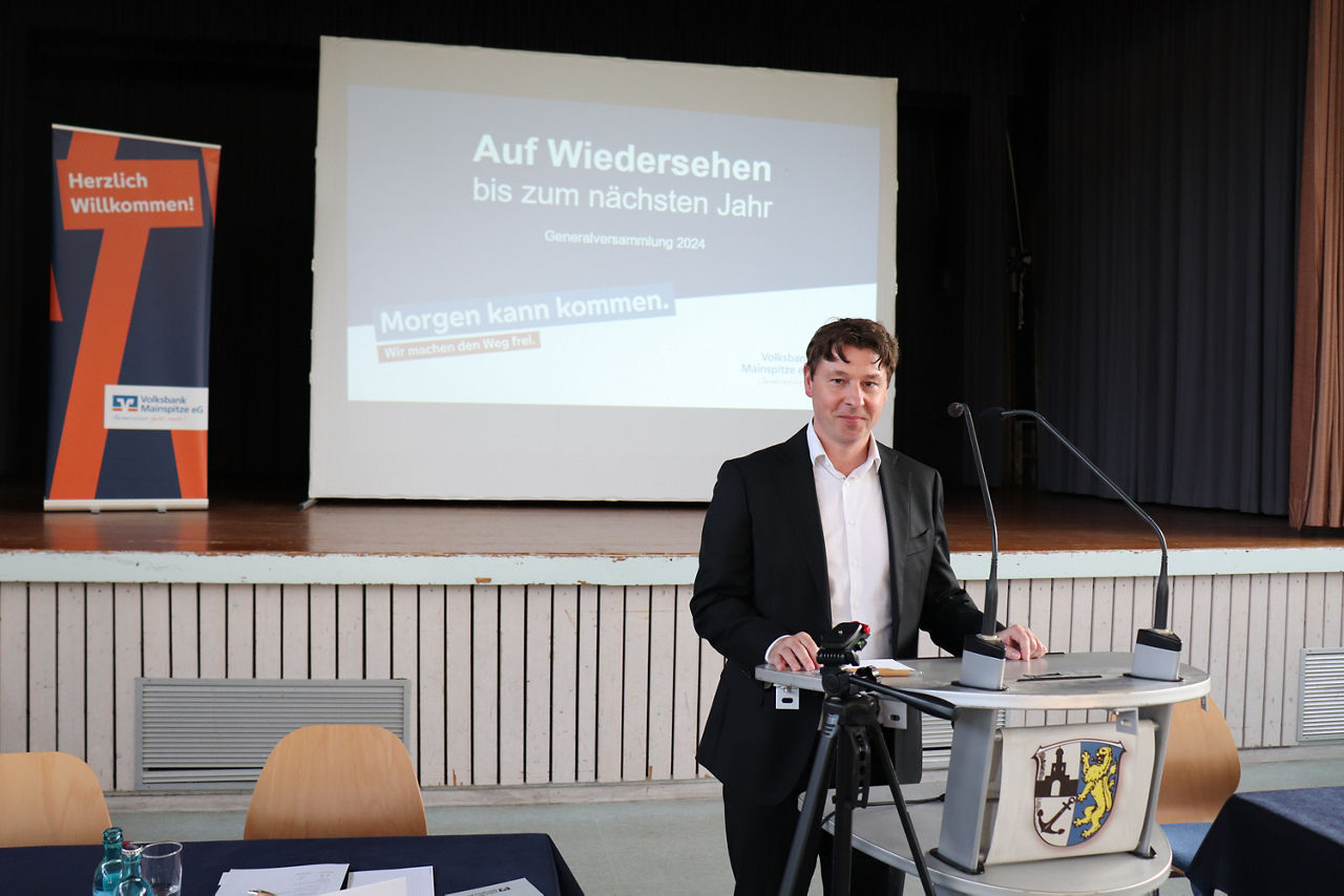 Sebastian Haase auf der Generalversammlung