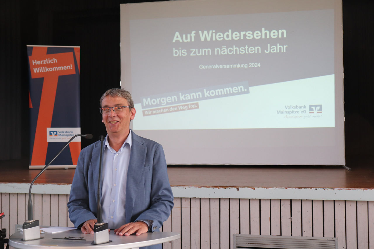 Matthias Haas auf der Generalversammlung