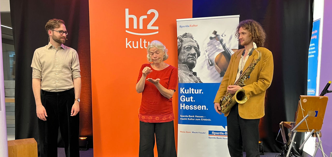 Patrick Niegsch, Gudrun Rathke und der Saxofonist Jakob Jentgens