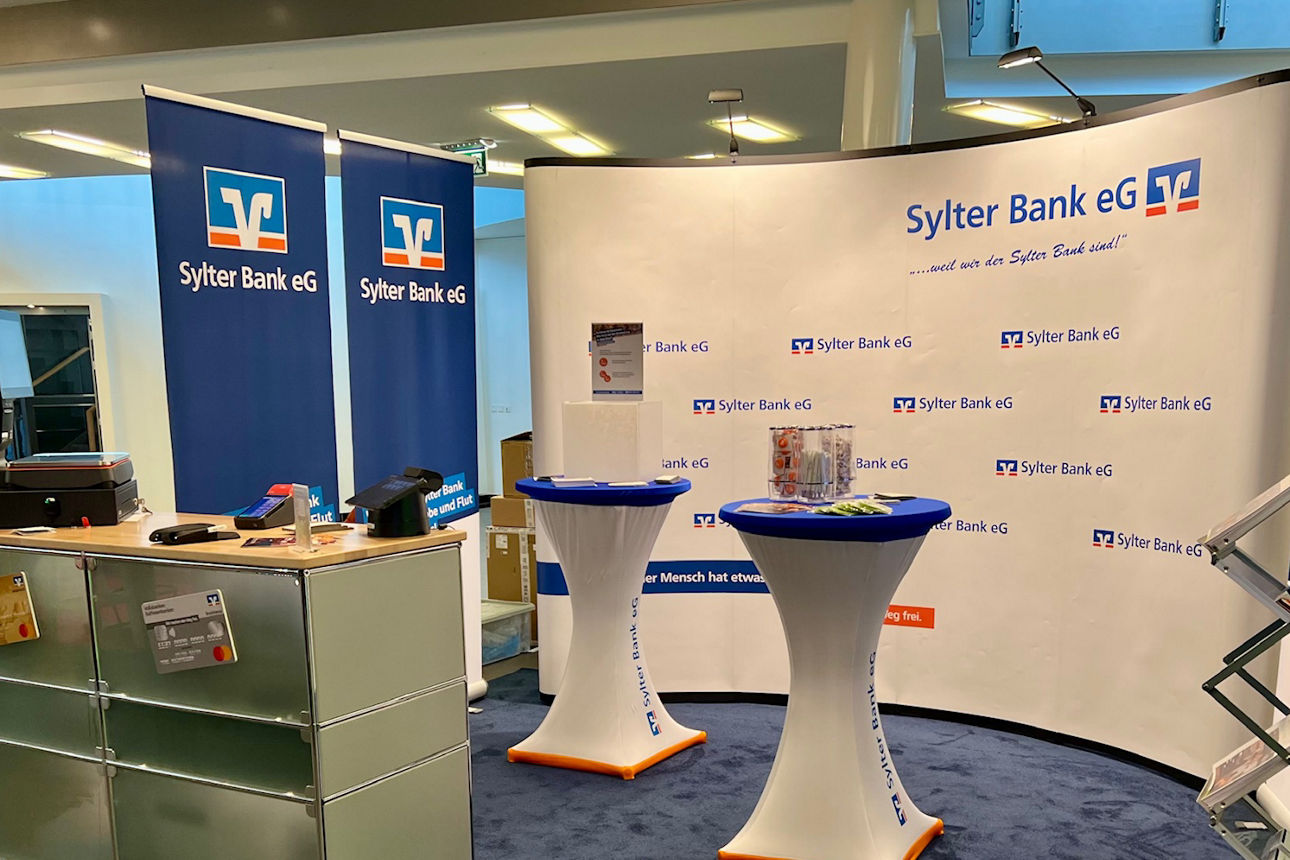 Messestand der Sylter Bank eG