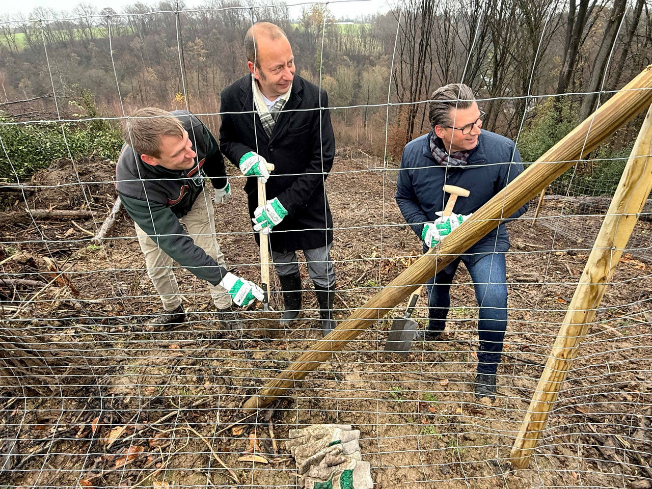 v. l. Friedrich Reichert, Matthias Schitz und Mathias Lutz