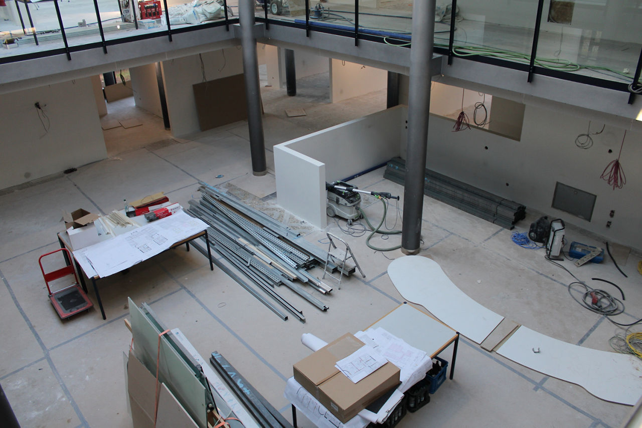Blick vom 1.OG in Schalterhalle
