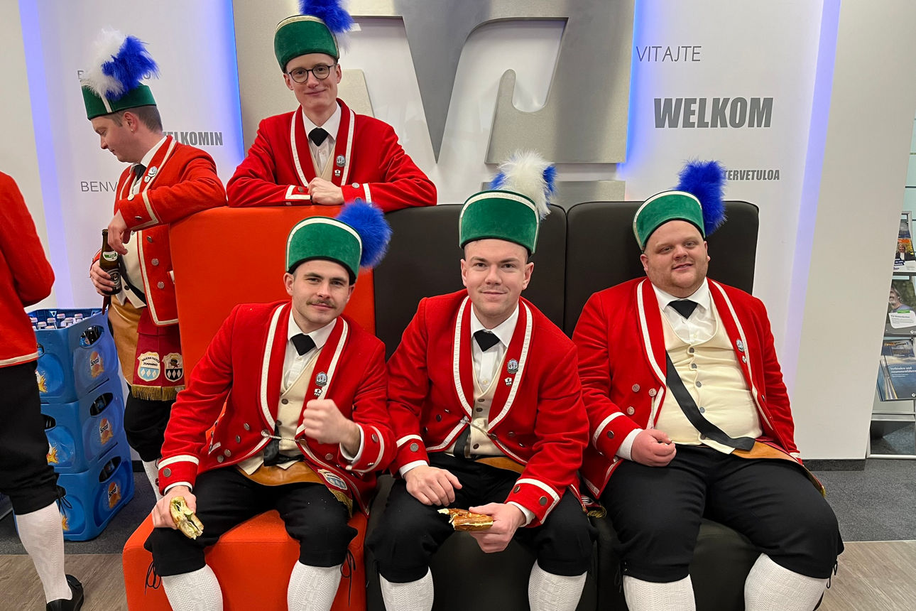 Schäffler bei uns in der Bank