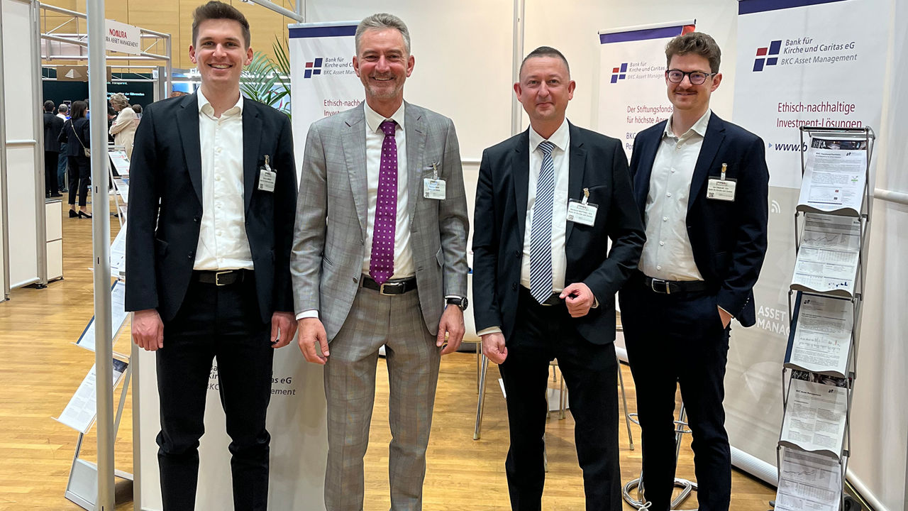 Dorian Lübbers, Hermann Mair (MBA) von Swiss Life Select, Bernhard Matthes und Jan Engelke