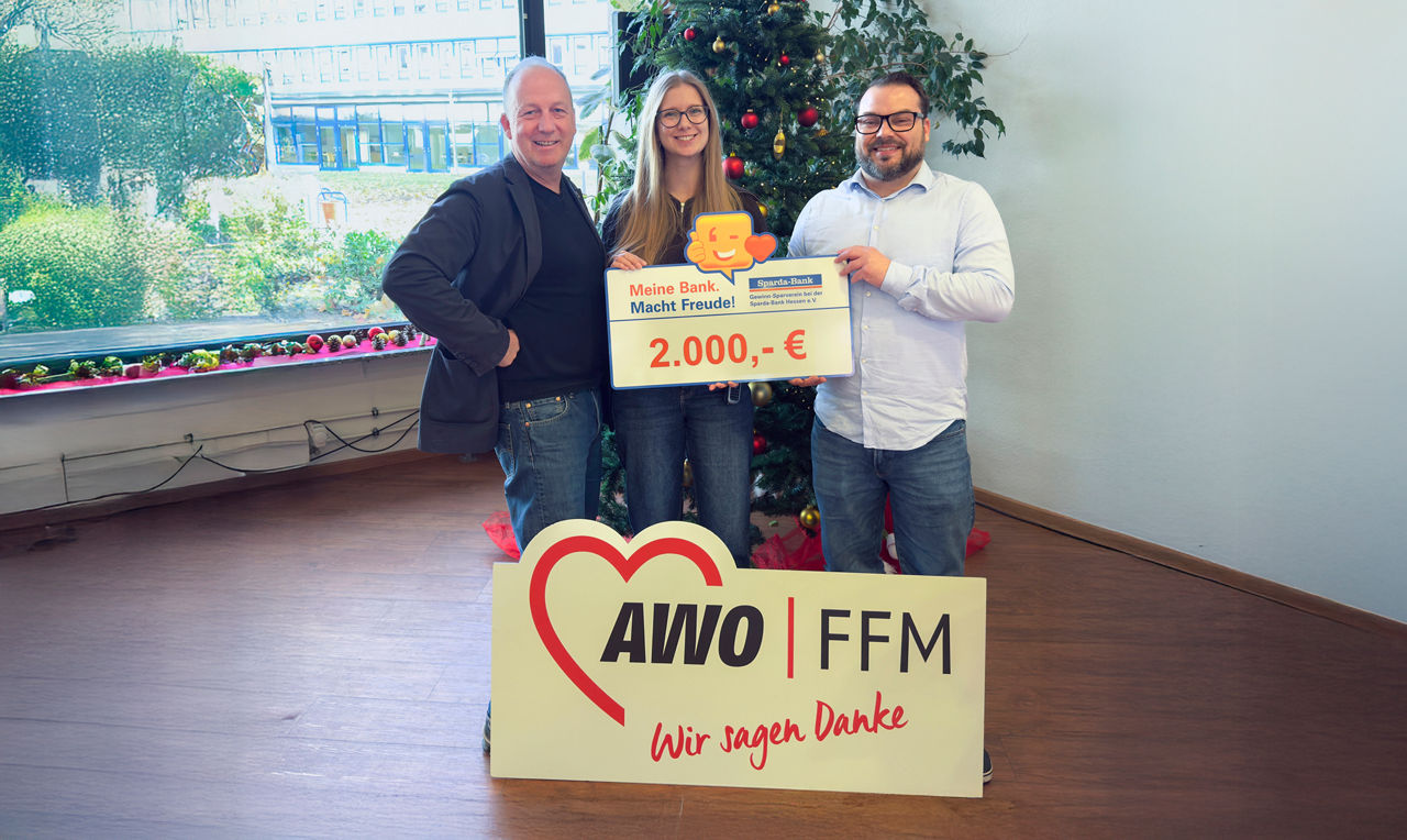 Spendenübergabe an AWO Kreisverband Frankfurt am Main e.V.