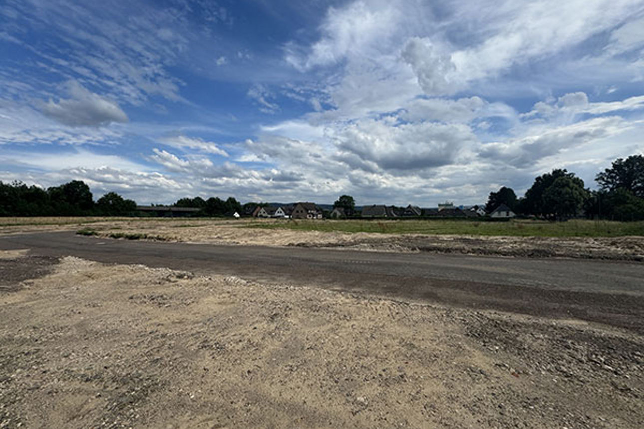 Foto der Straße im Baubereich