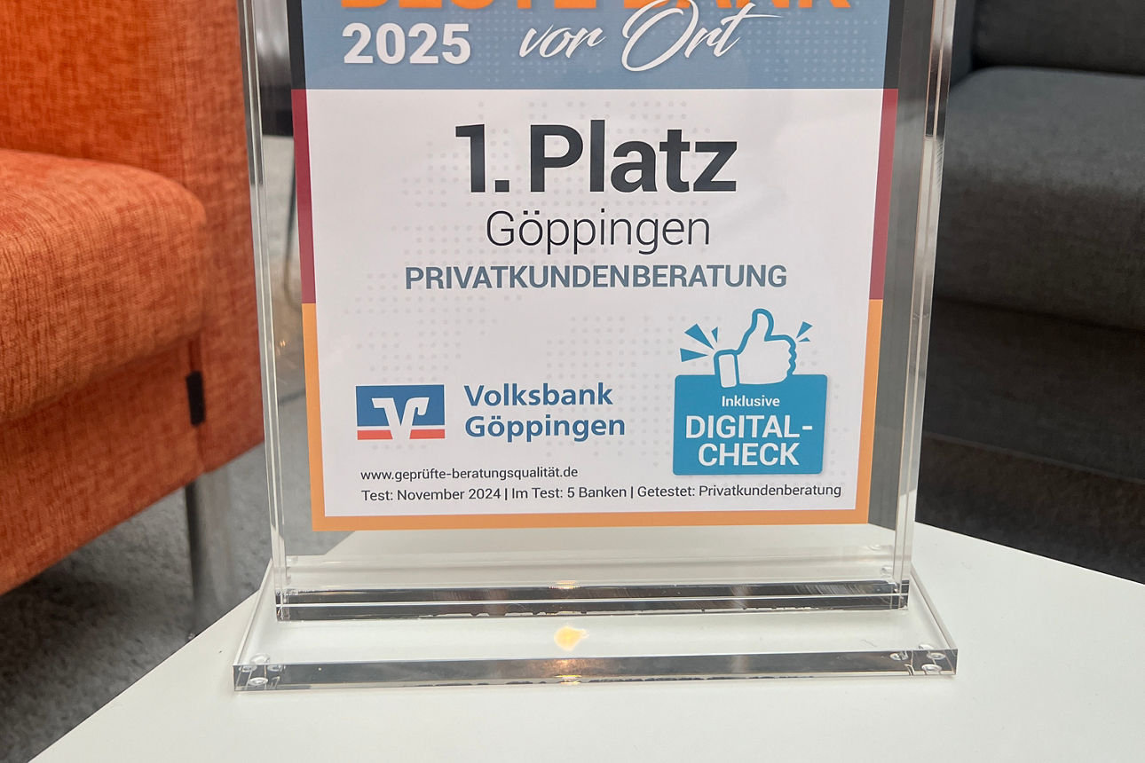 Siegel: Beste Bank vor Ort